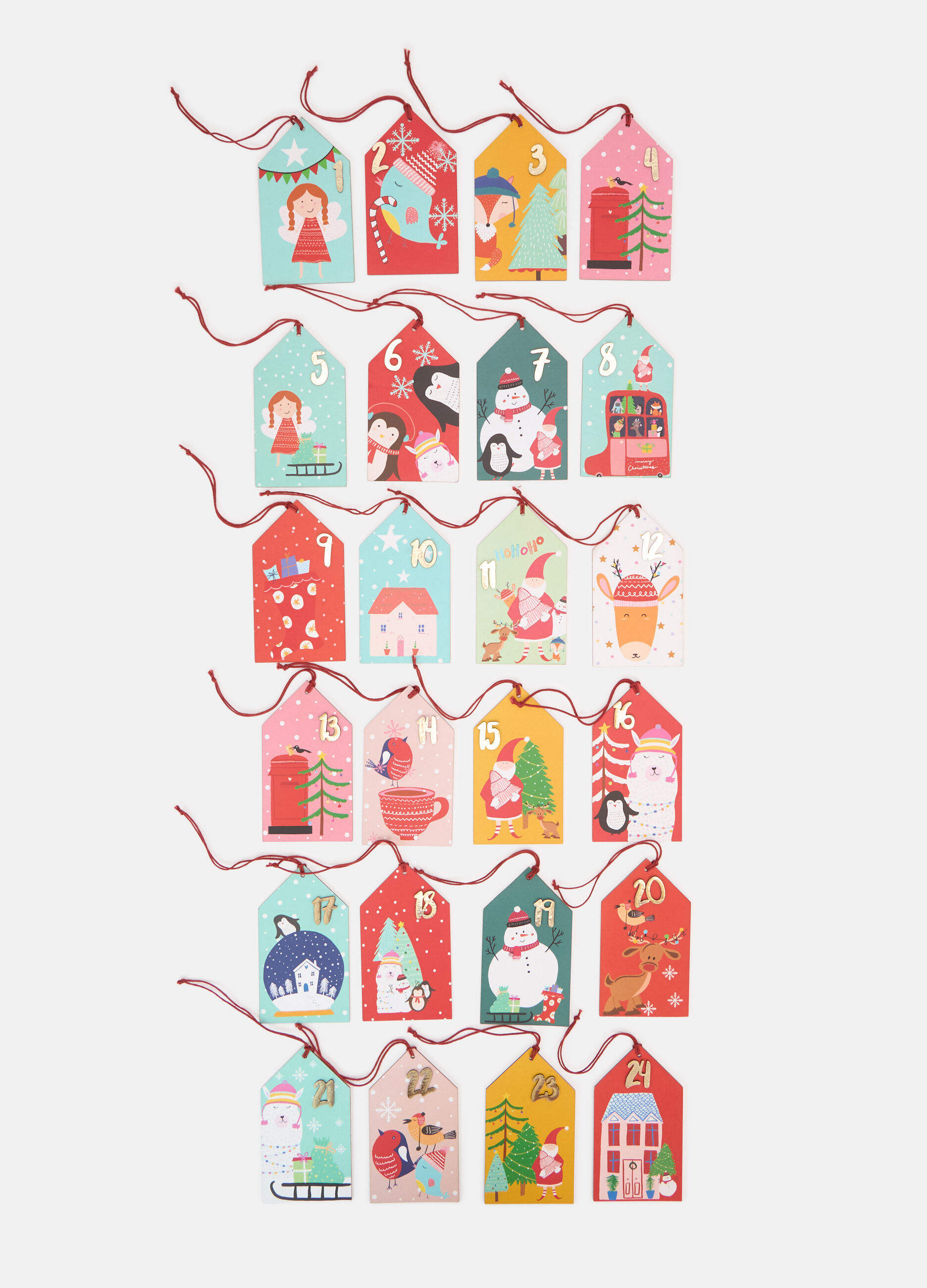 Ornamenti calendario dell'Avvento in carta_1