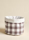 Check cotton bread basket_1