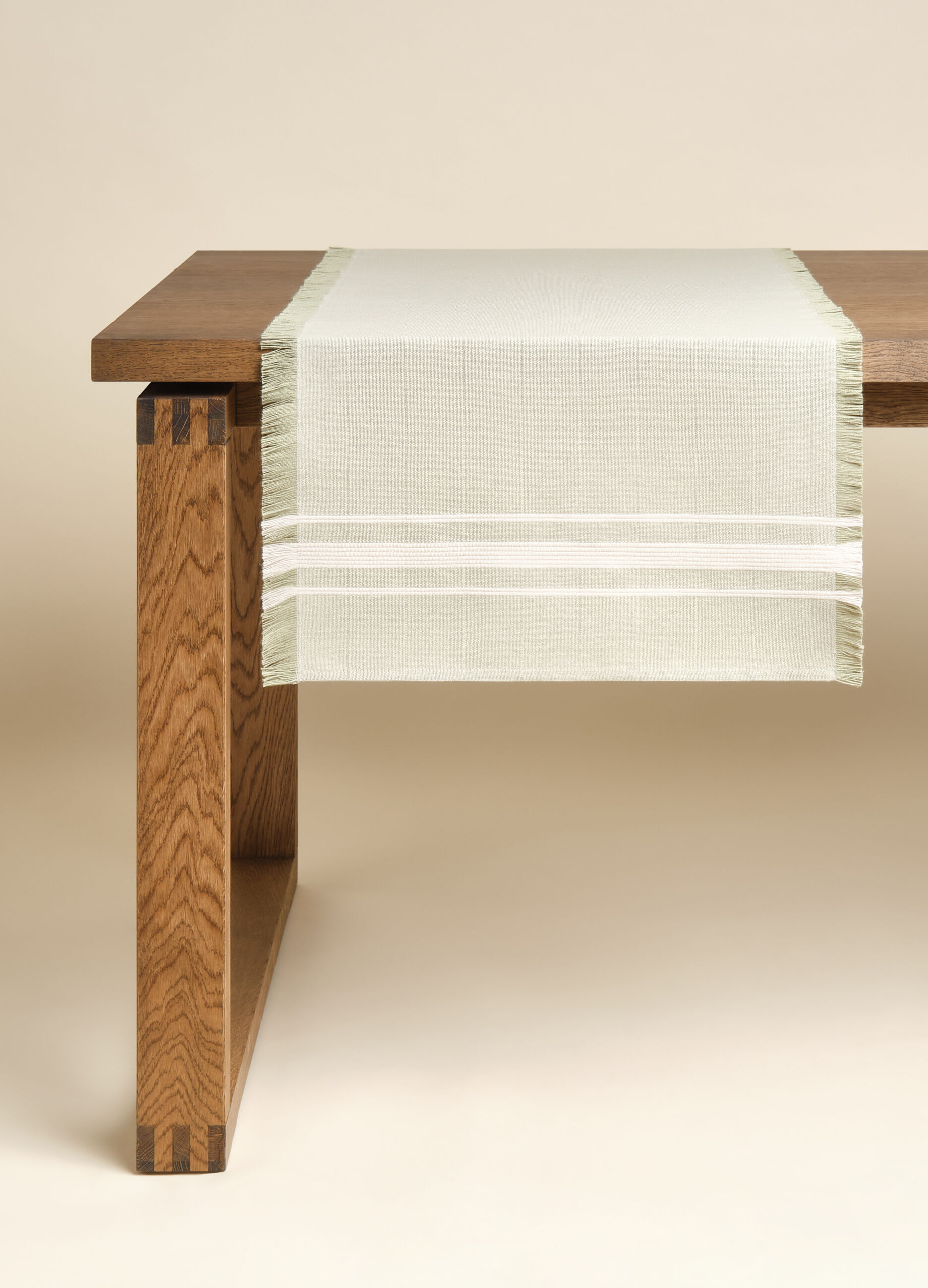 Runner bio in puro cotone sfrangiato