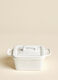 Square casserole dish in porcelain with lid_1