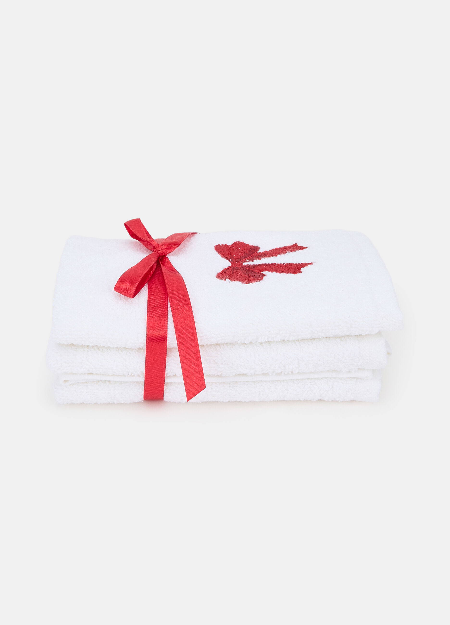 3 pack lavette ospiti con ricamo fiocco_2