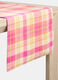 Rectangular check cotton table runner_0