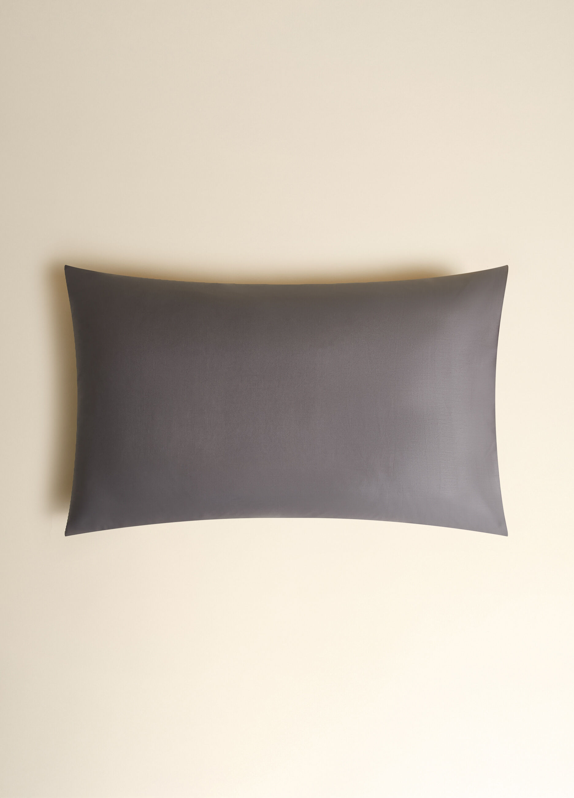 Mélange-effect cotton pillow case_1