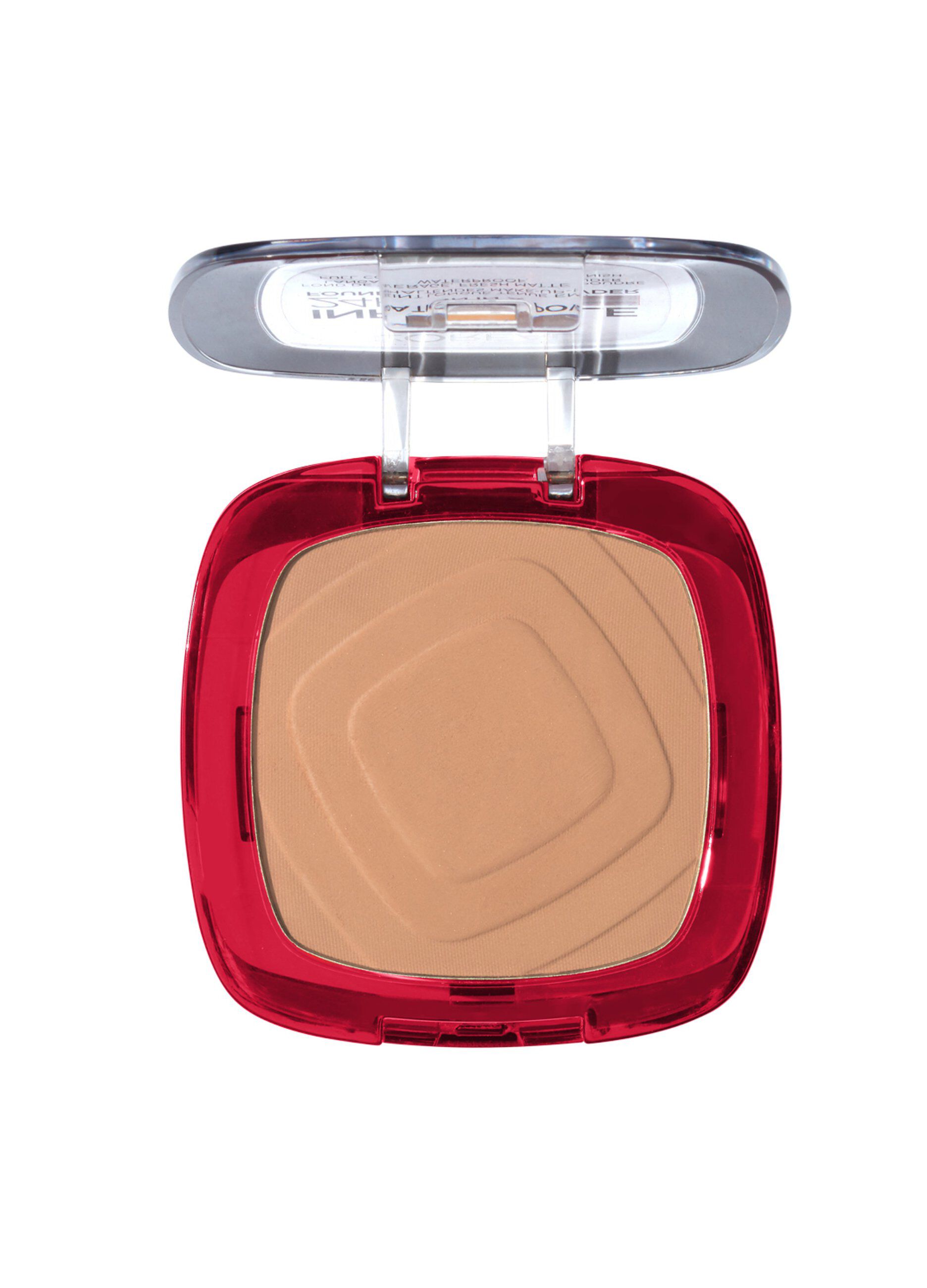 L'Oréal Paris Fondotinta compatto Infaillible 24H Fresh Wear, Formula in Polvere a Lunga Tenuta, Mask-Friendly, Low-Transfer e Waterproof, Copre come un fondotinta e opacizza come una polvere, 220 Sable/Sand.