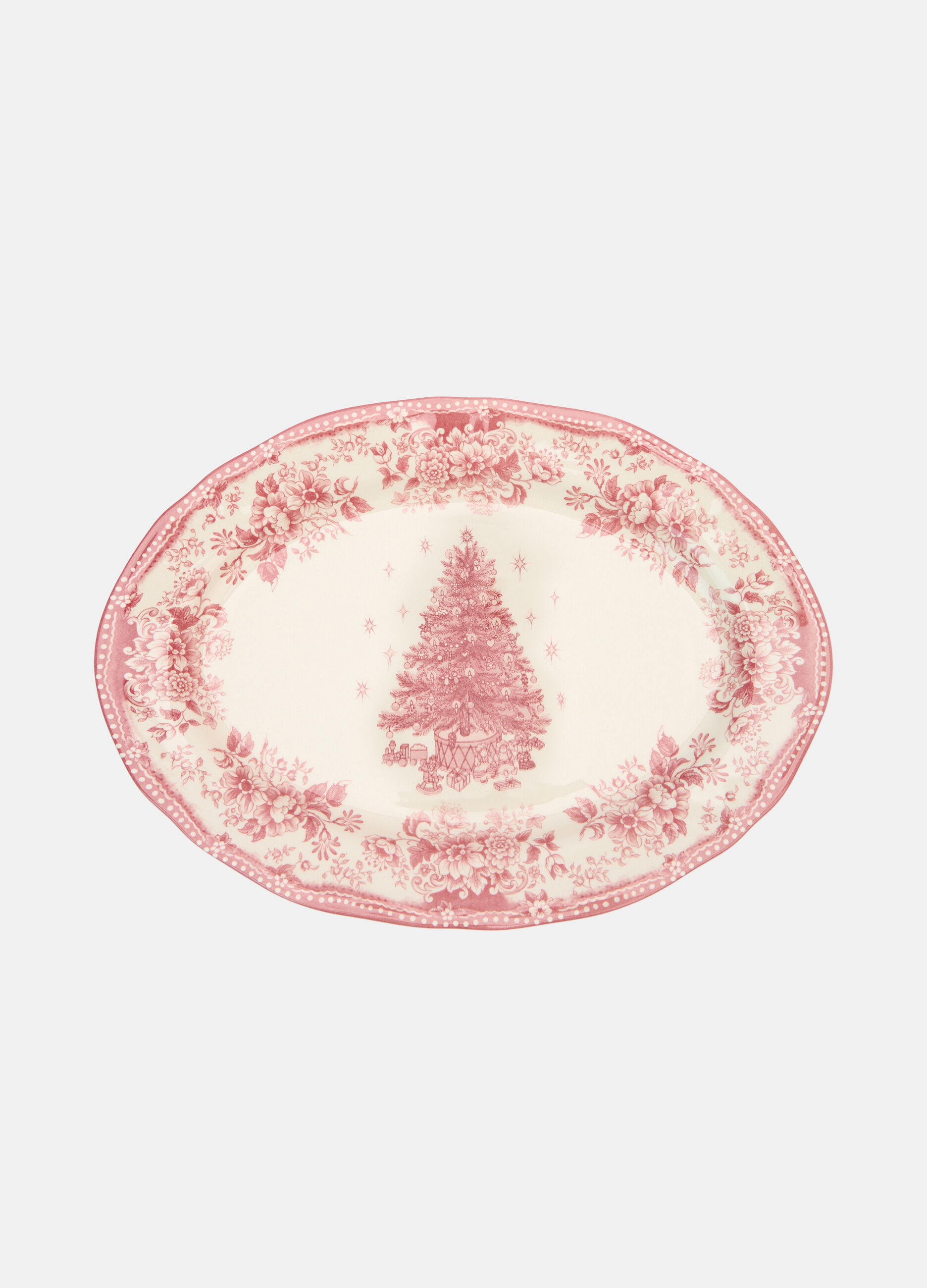 Piatto da portata con decorazione natalizia_0