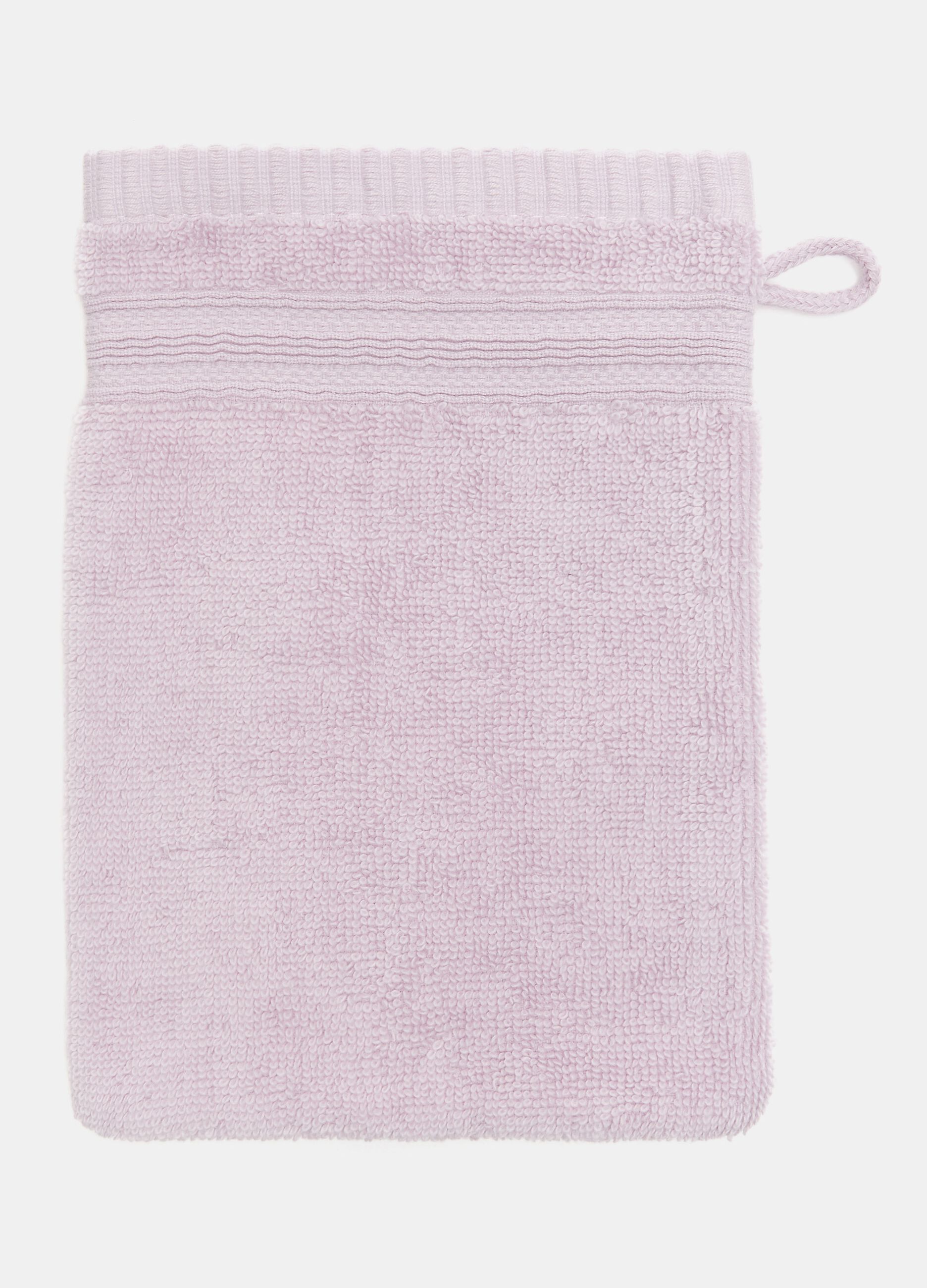 Guanto esfoliante puro cotone in tinta unita_0