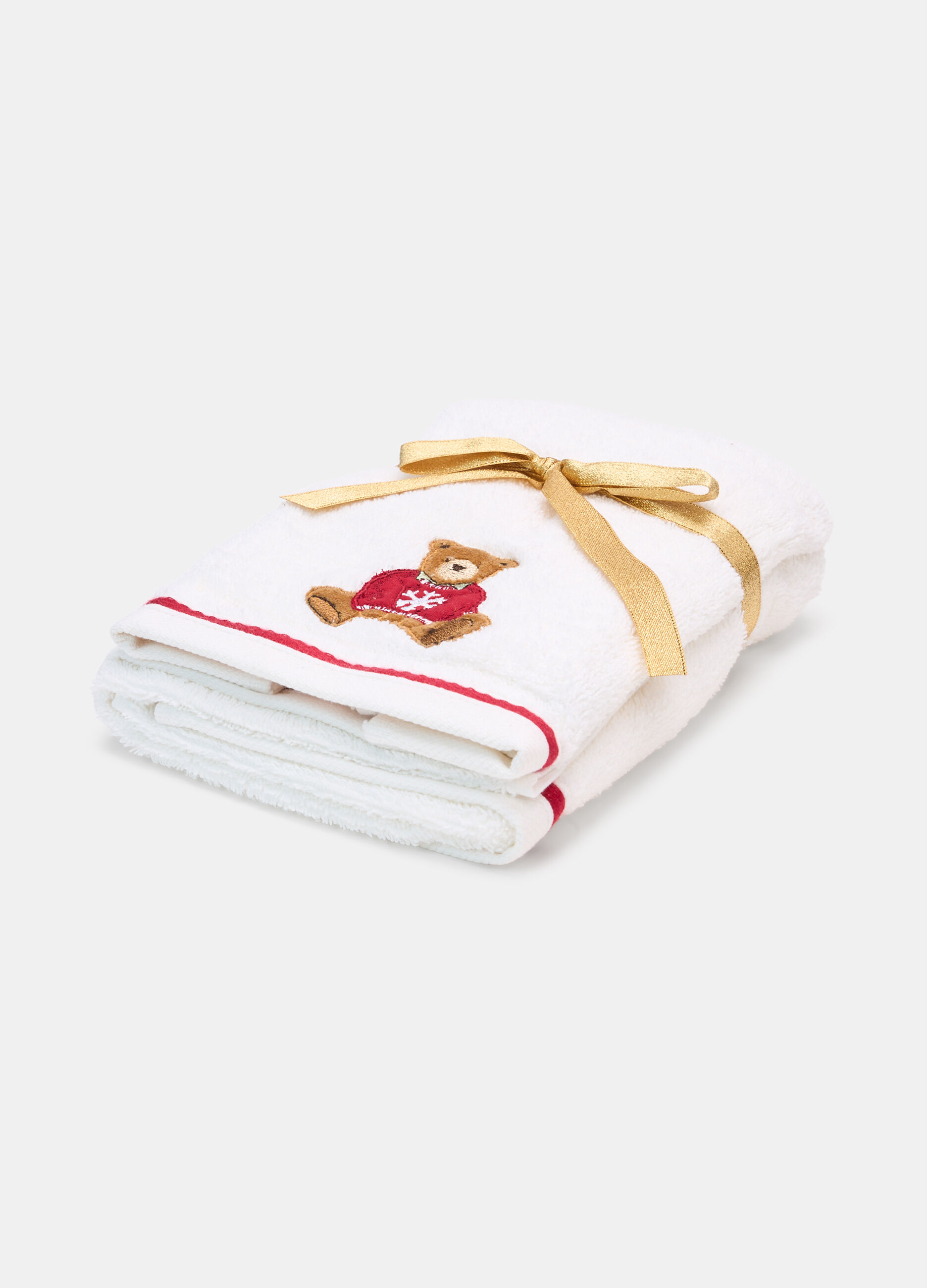 Set asciugamani con ricamo Teddy Bear_0