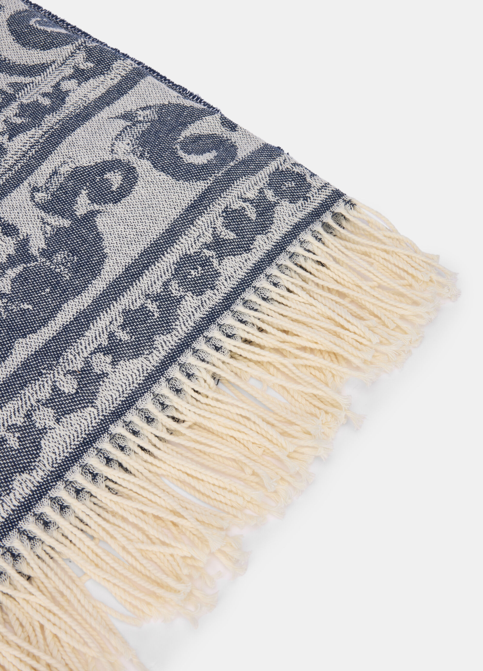 Plaid misto cotone effetto jacquard_1