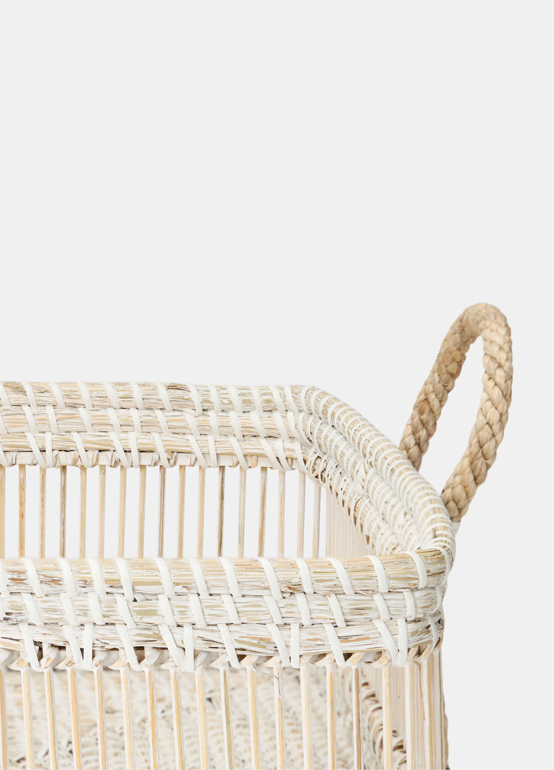 Cestino rettangolare bianco shabby chic_1