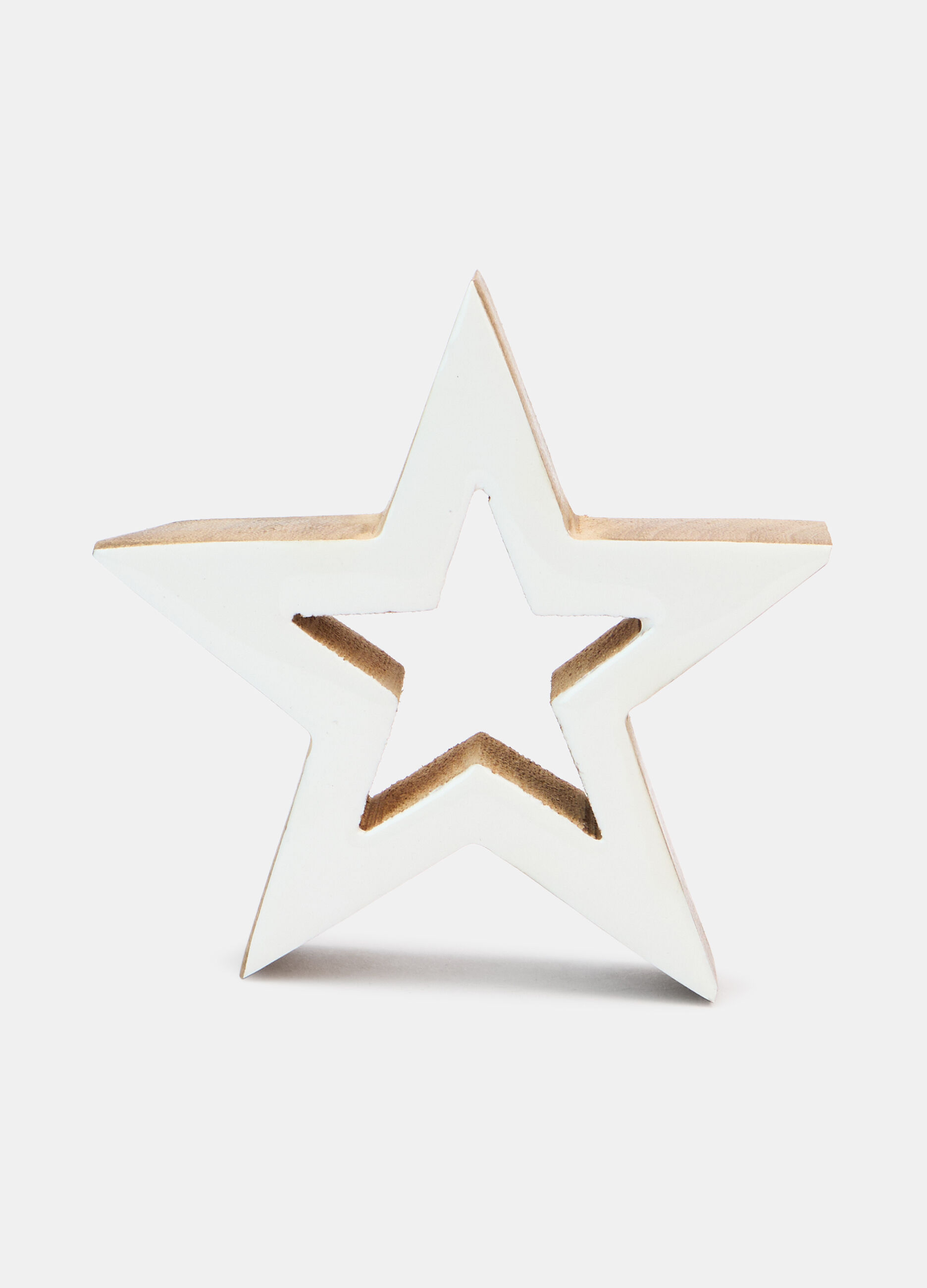 Decorazione stella in legno_0