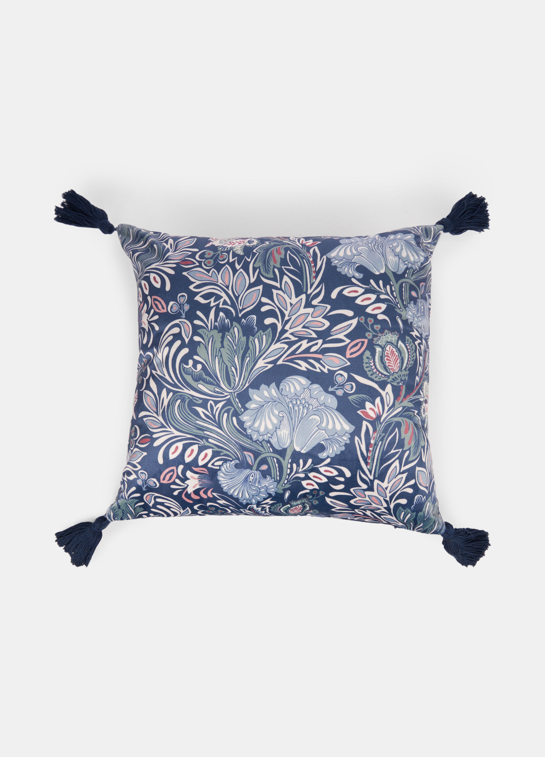 Cuscino quadrato con nappe_0