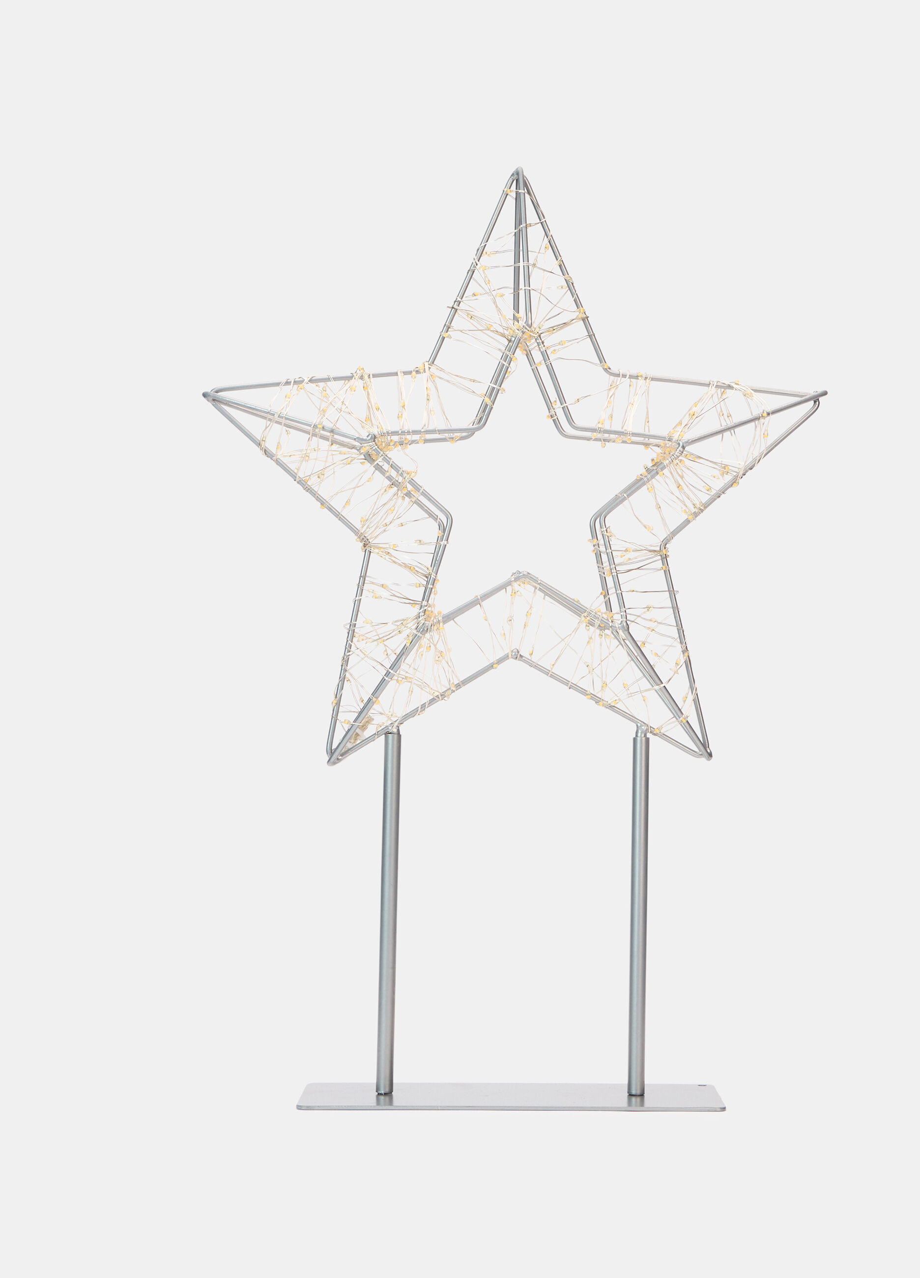 Stella in metallo con lucine_0