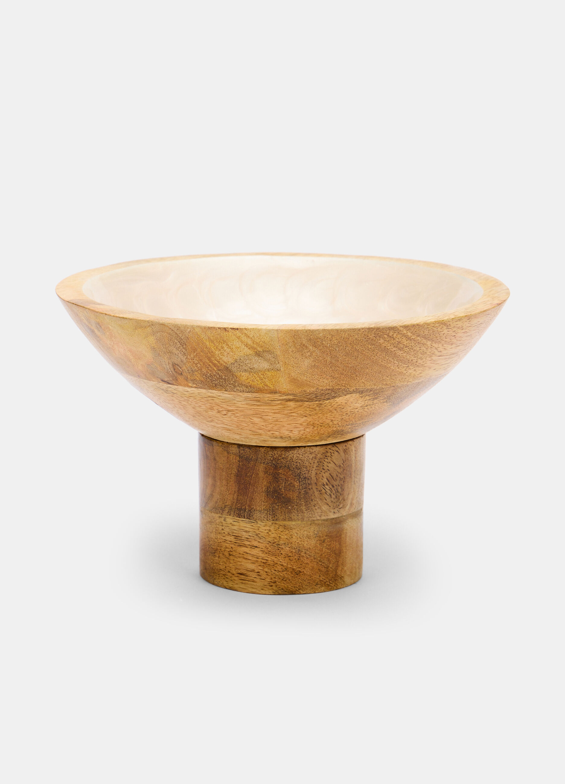 Handmade raised wooden bowl_0