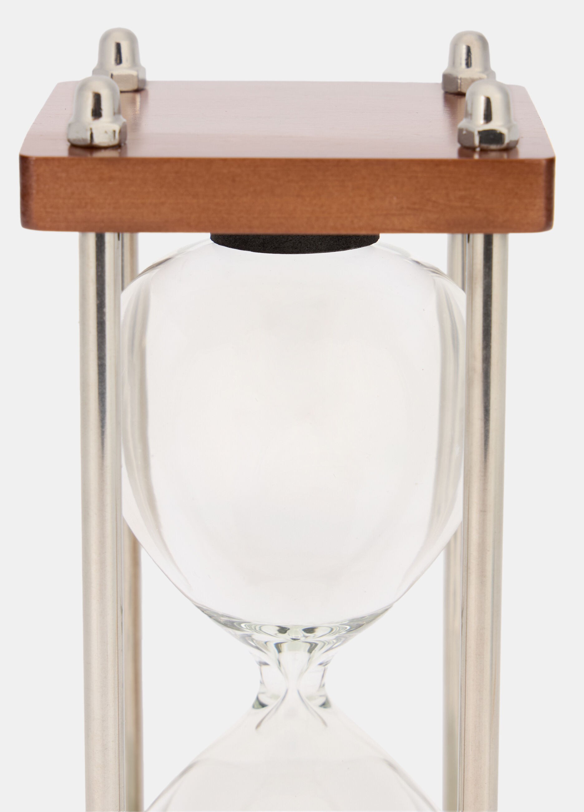 Clessidra con base in legno e metallo_1