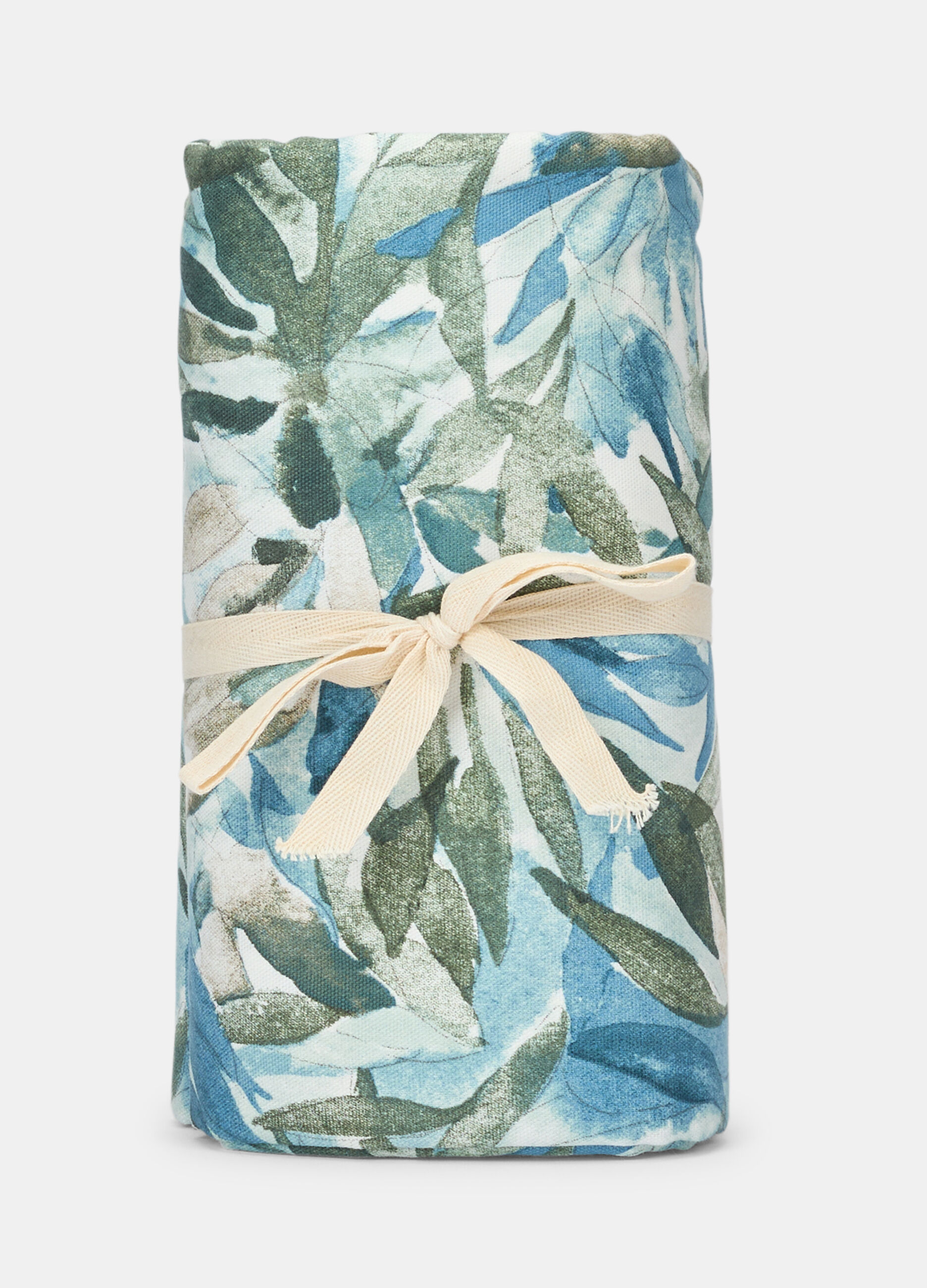 Telo decorativo maxi in cotone a fiori_0