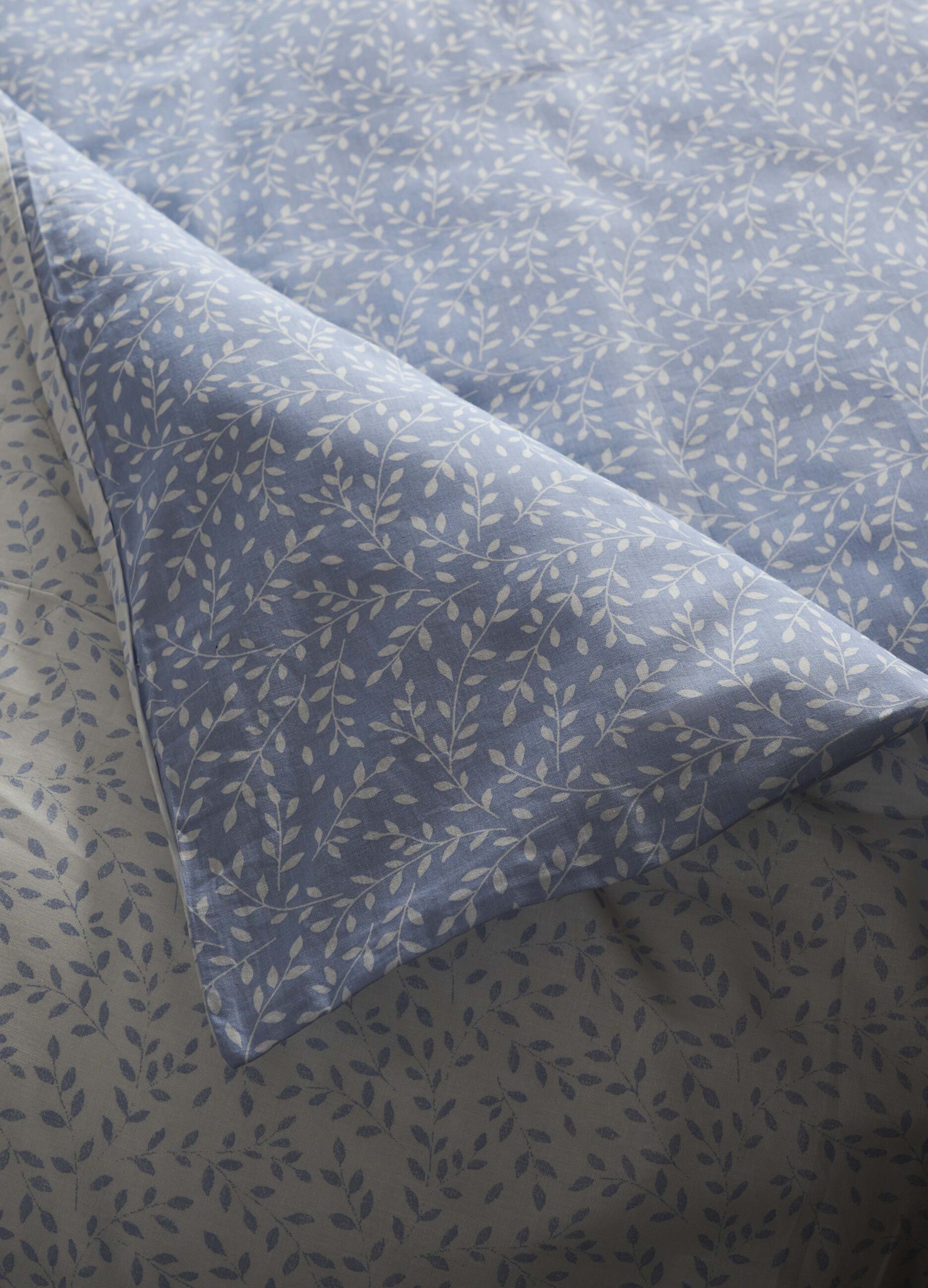 Reversible double bed duvet cover in 100% cotton_0