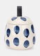 Barattolo con coperchio in ceramica a pois_0