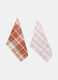 2 pack strofinacci a quadri in cotone_0