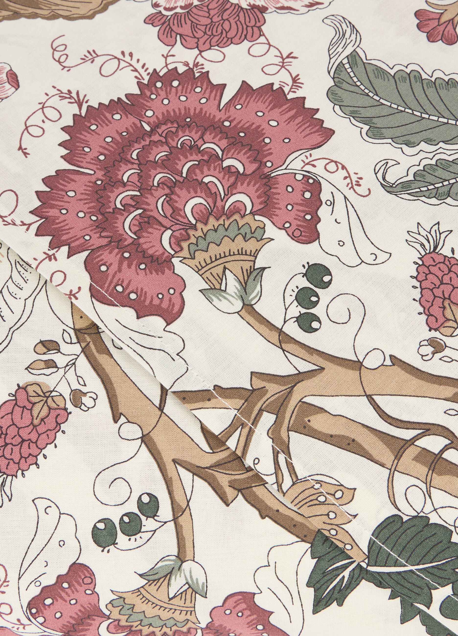 Parure lenzuolo singolo in cotone con stampa floreale_1
