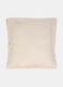 Cuscino in cotone con ricami in rilievo_0