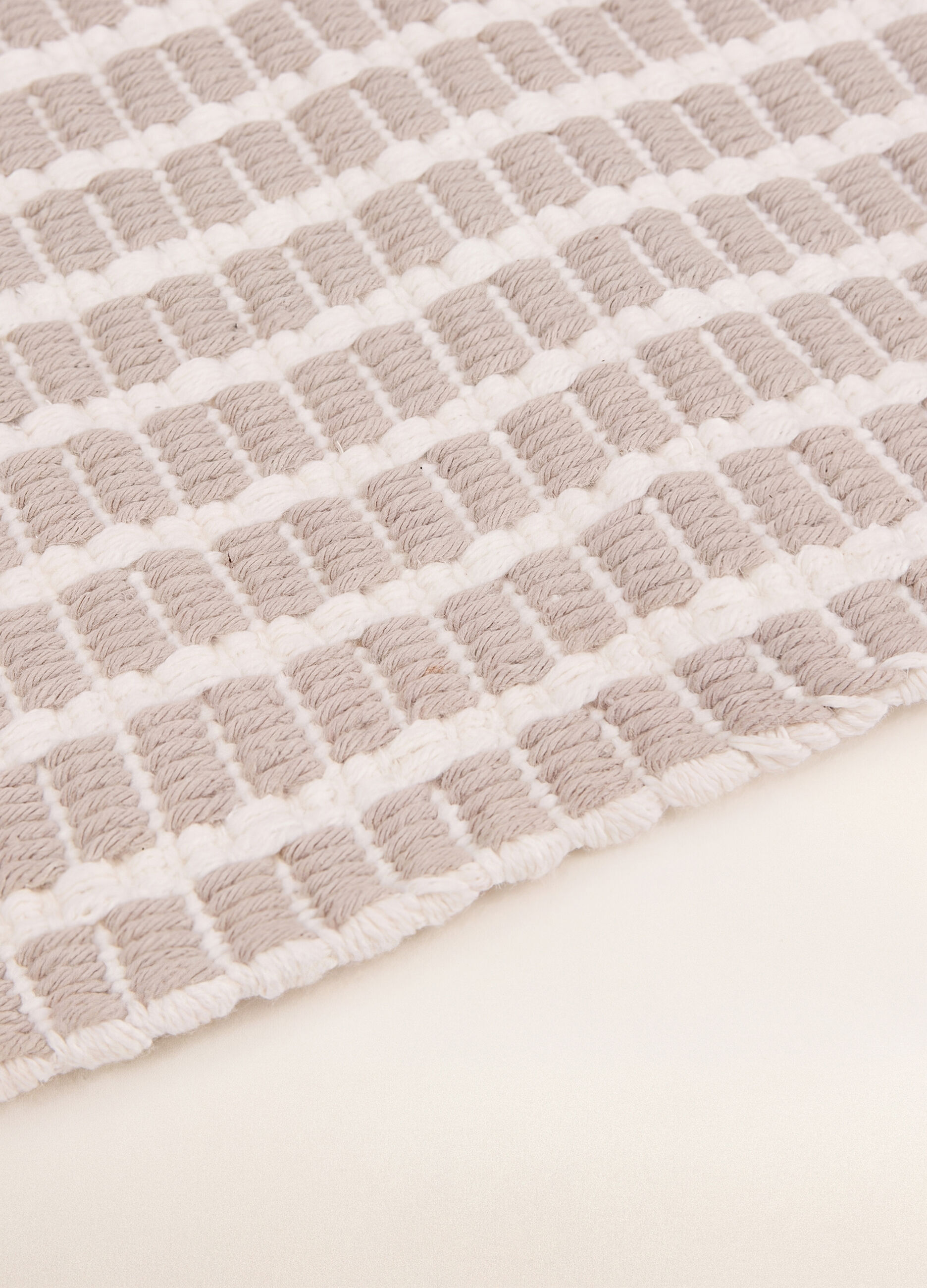 Tappetino da cucina in cotone bicolore_1