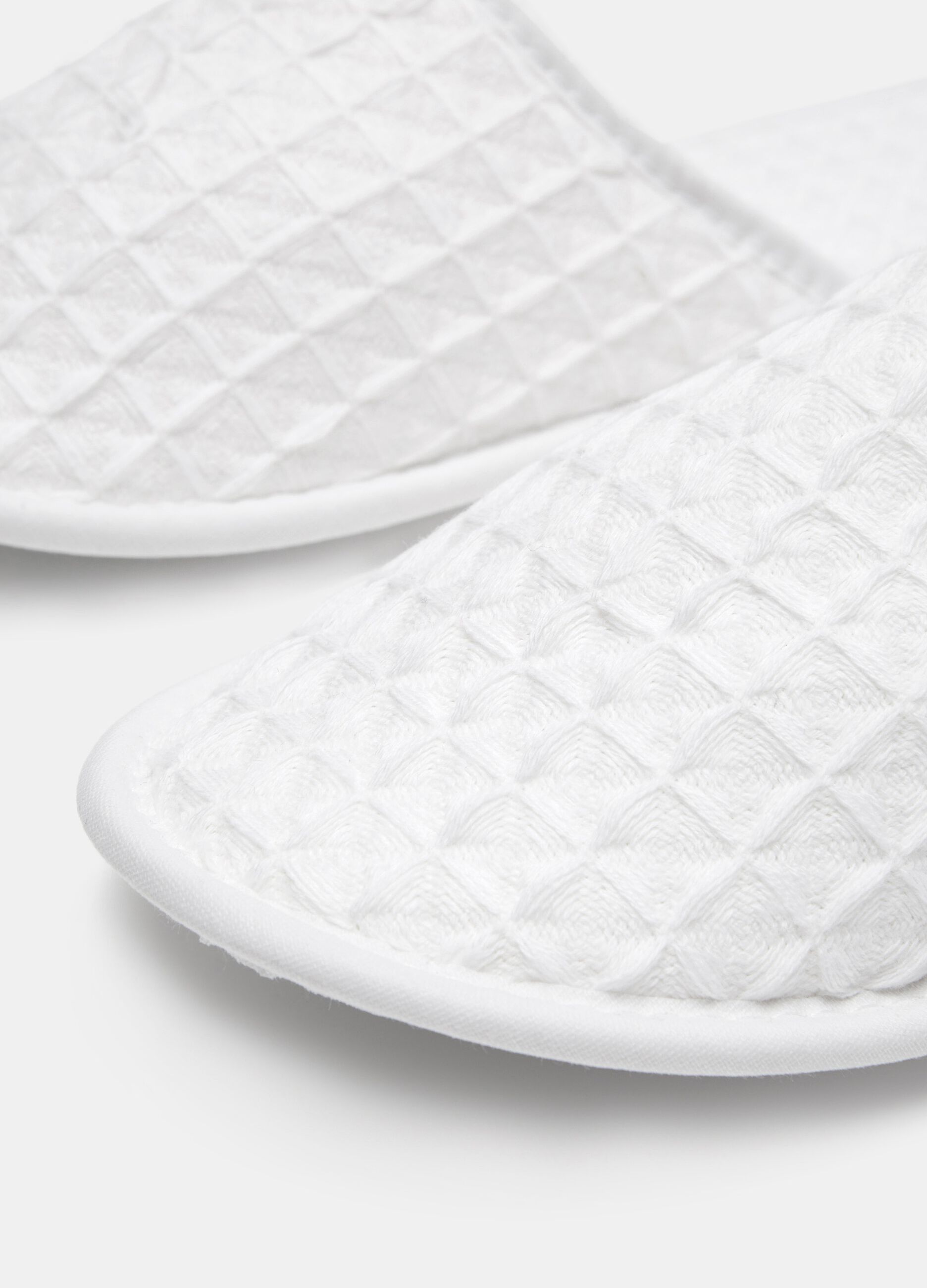 Ciabatte nido d'ape di puro cotone_1