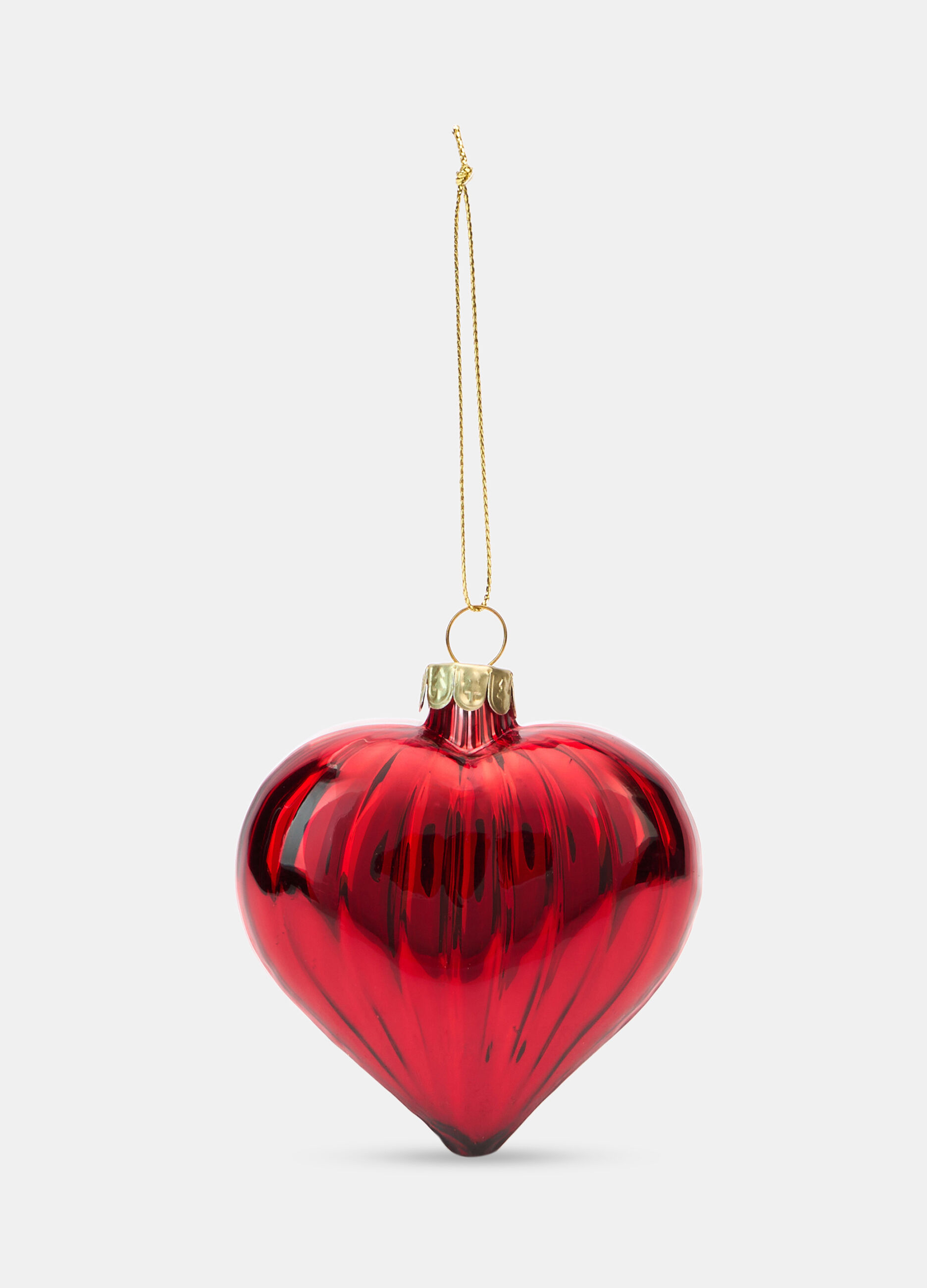 Pallina cuore in vetro scanalato_0