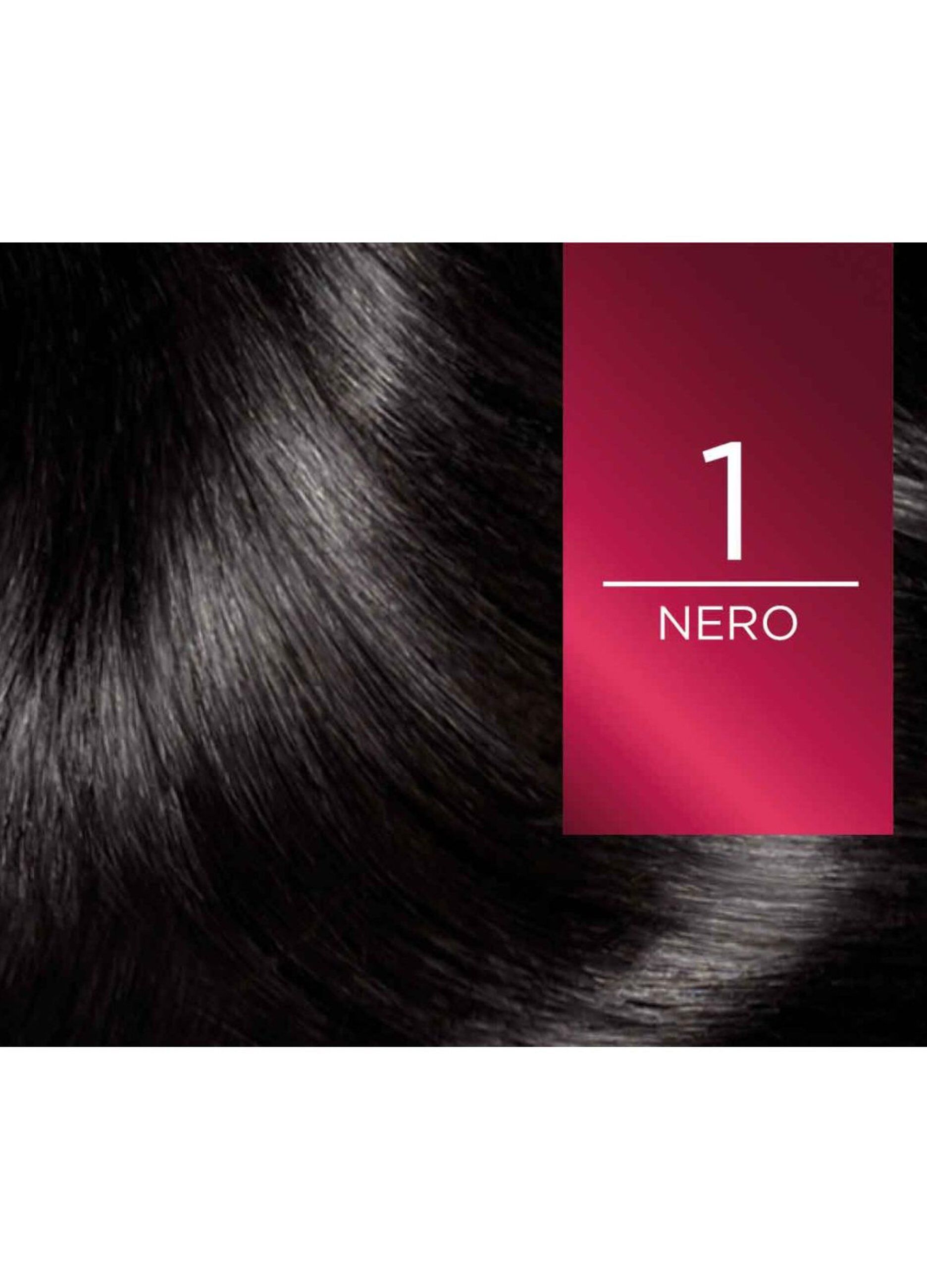 L'Oréal Paris Tinta Capelli Excellence, Copre i capelli bianchi, colore ricco, luminoso e a lunga durata, 1 Nero.
