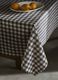 6-place tablecloth in checked cotton_0
