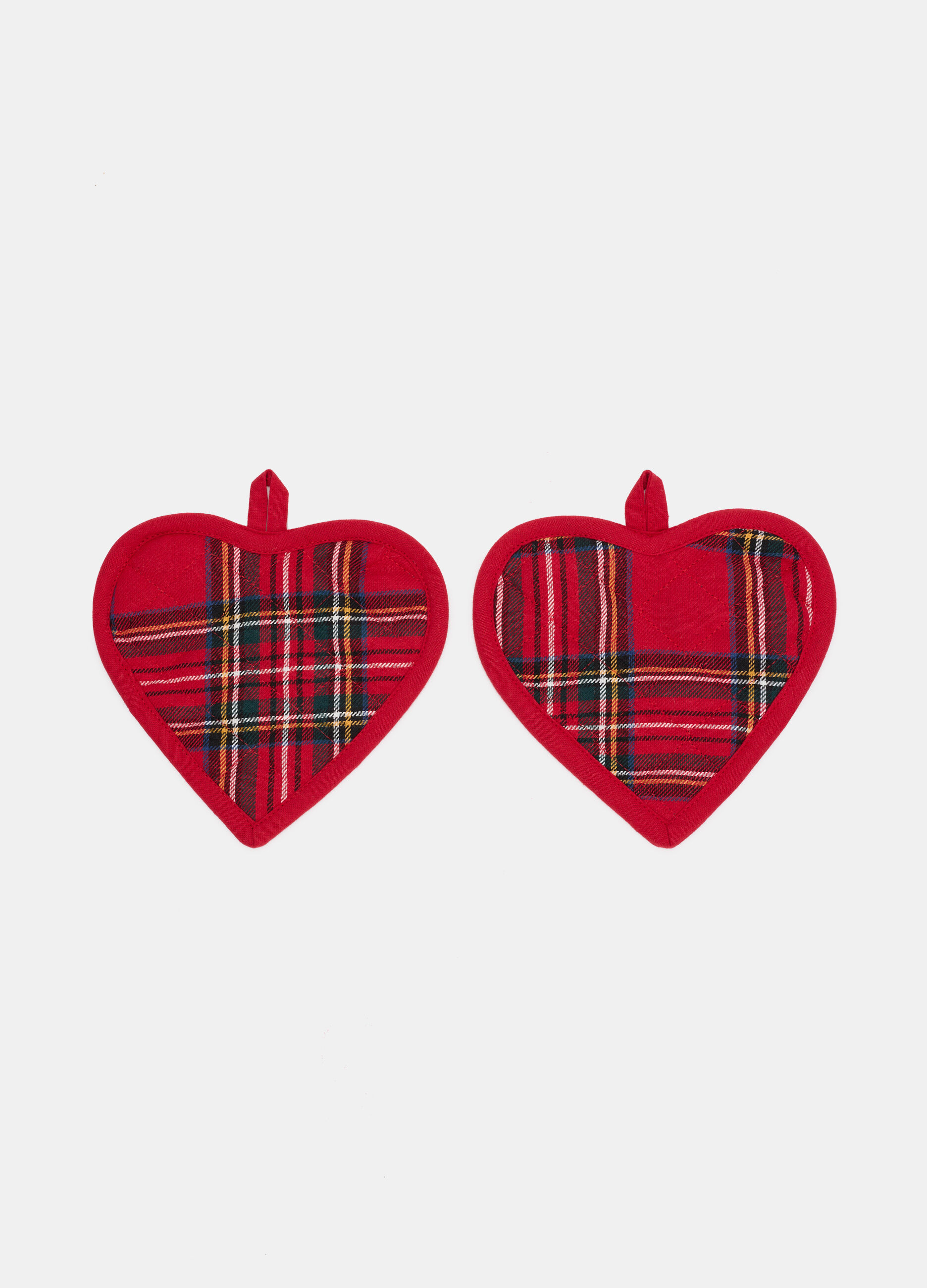 2 pack presine a scacchi a forma di cuore_0