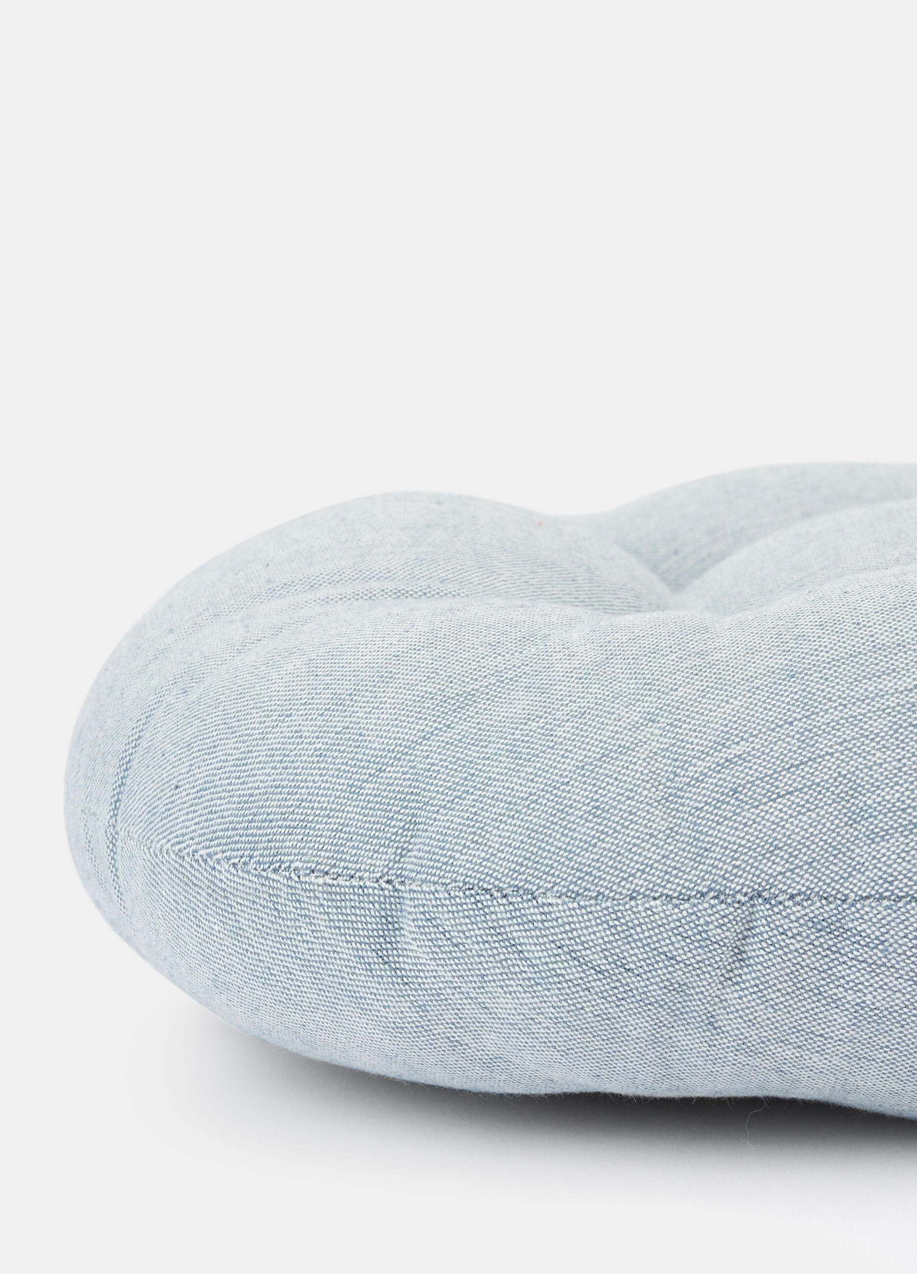 Cuscino rotondo da sedia in cotone m&eacute;lange_1