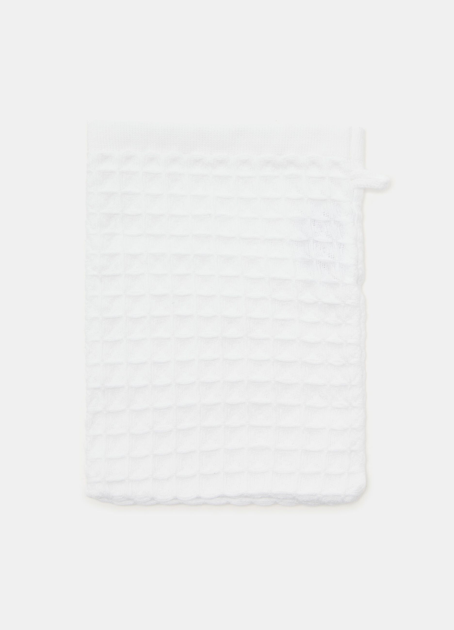 Guanto da bagno a nido d'ape Made in Portogallo_0