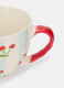 Tazza a righe con ciliegie in ceramica_1