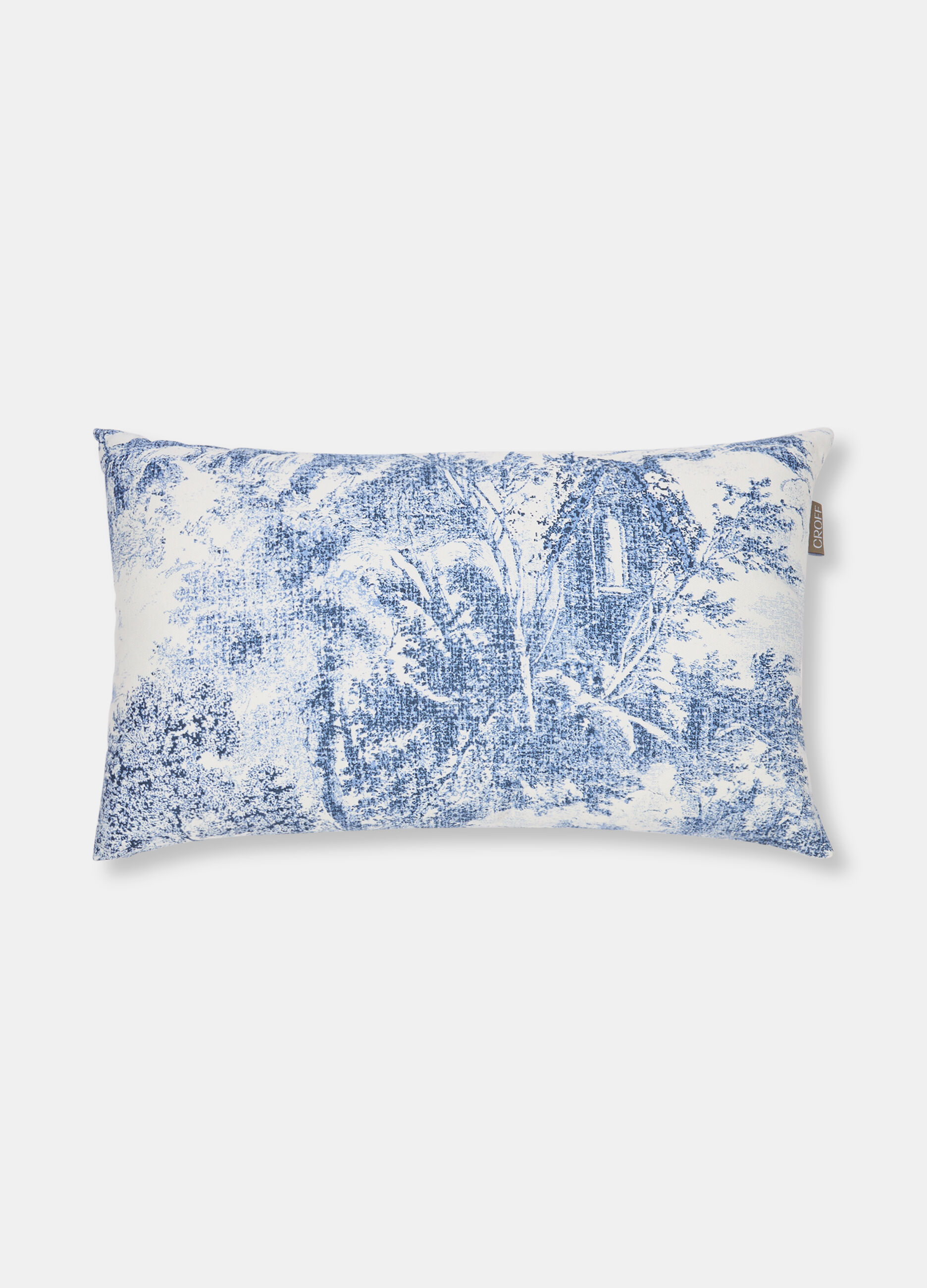 Rectangular filled cushion in printed cotton_0