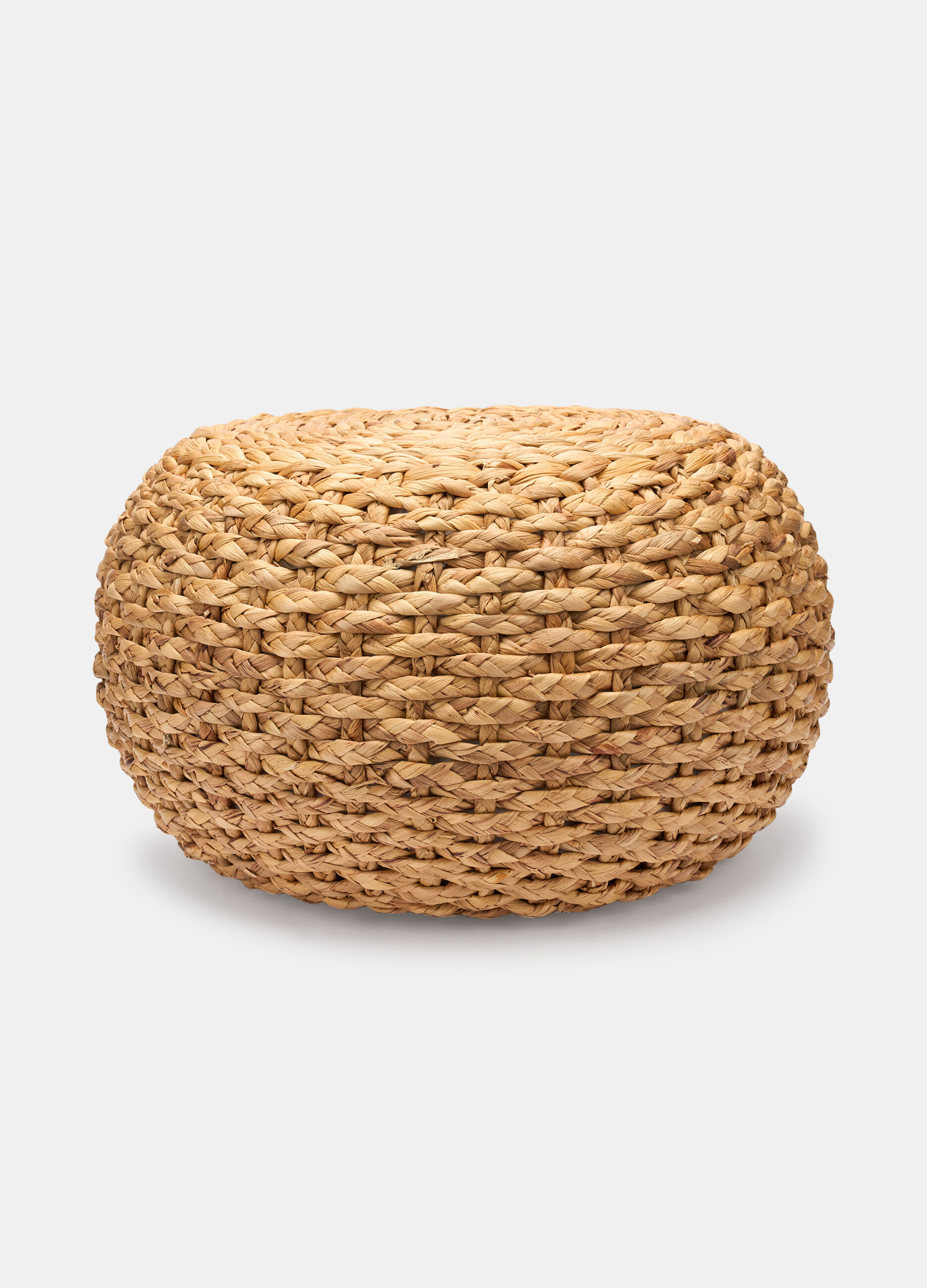 Pouf da giardino intrecciato a mano_0