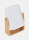 Rectangular mirror with bamboo base_0
