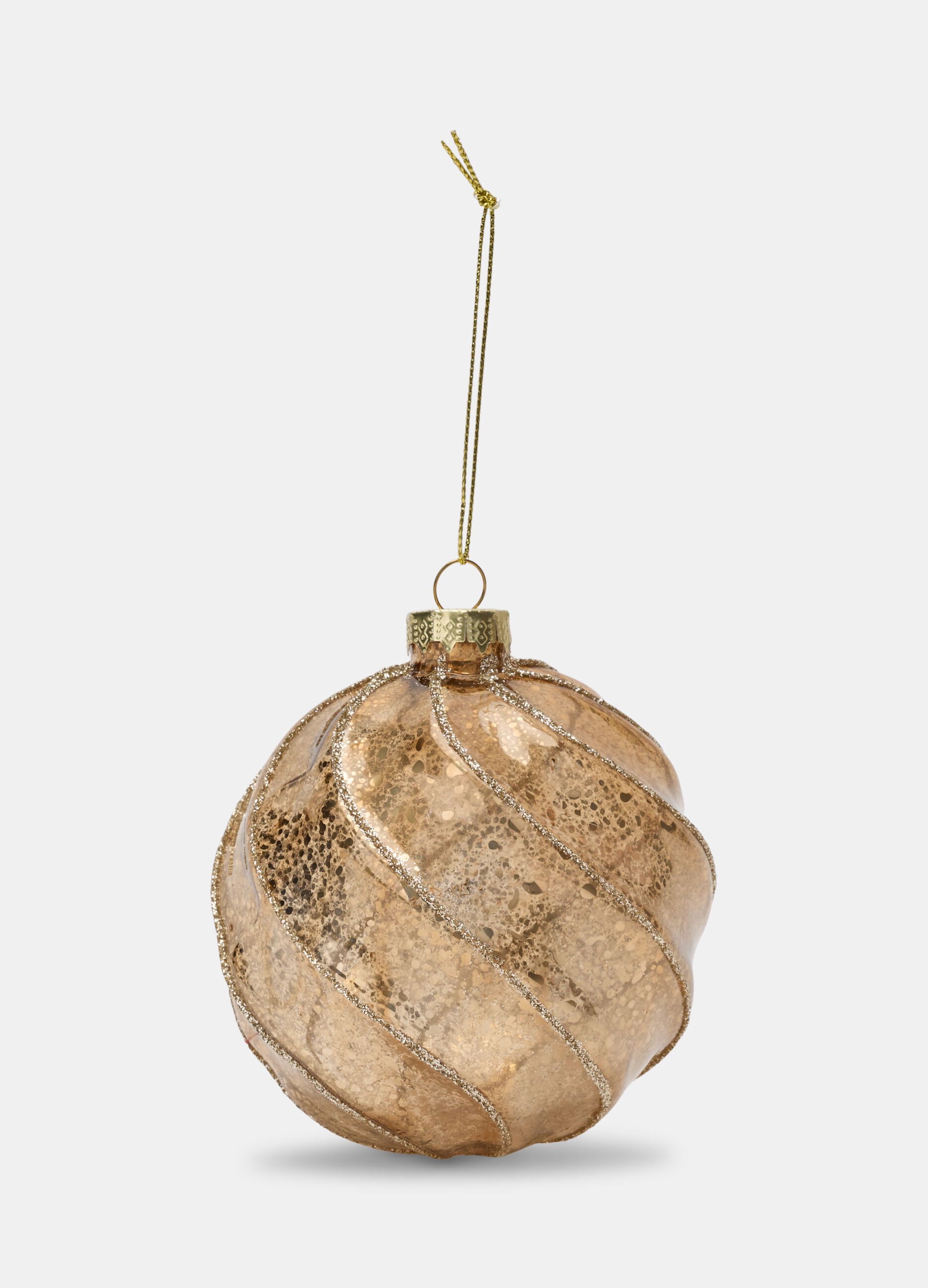 Pallina grande in vetro anticato_0