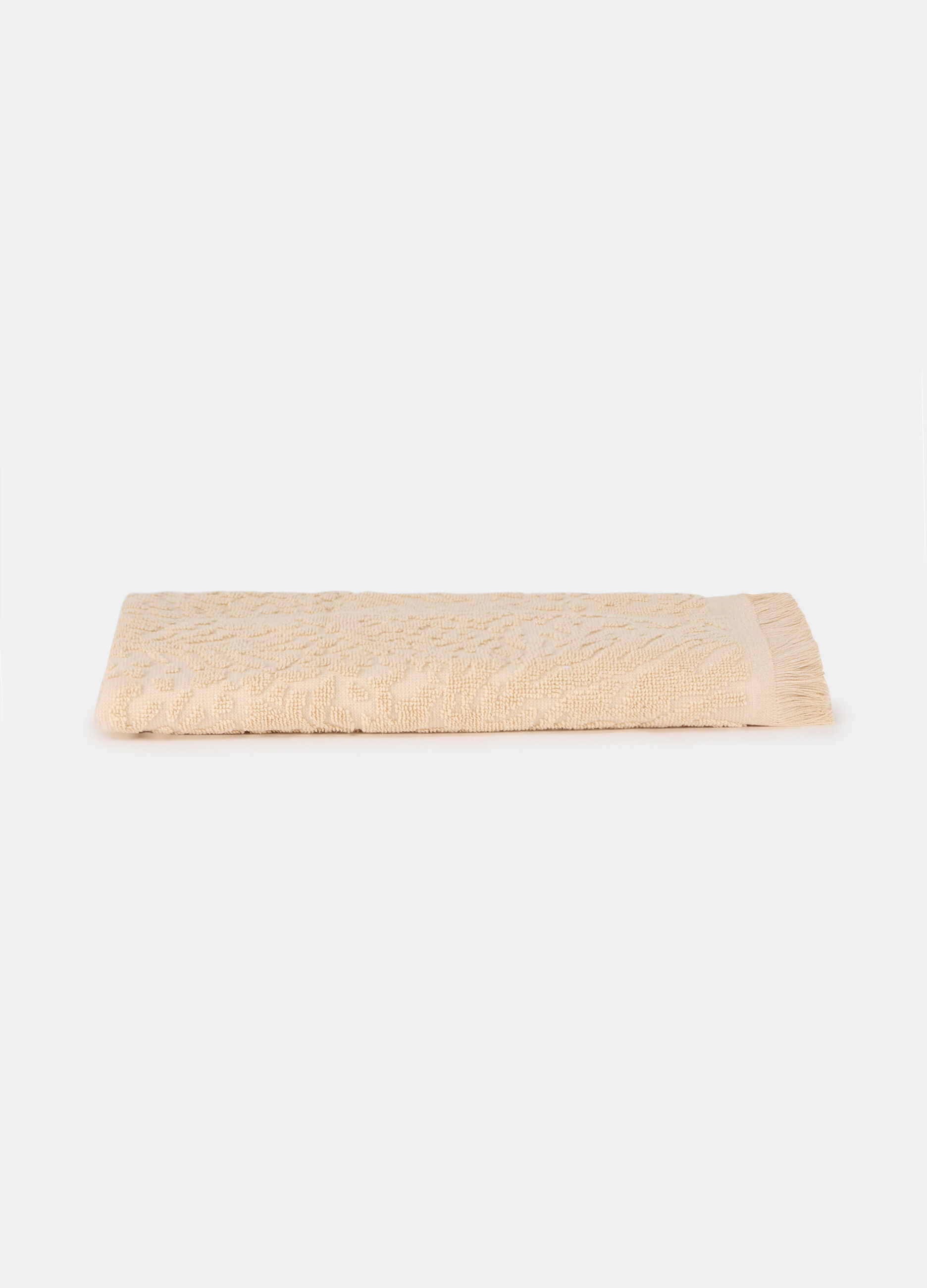 Asciugamano viso effetto jacquard_0