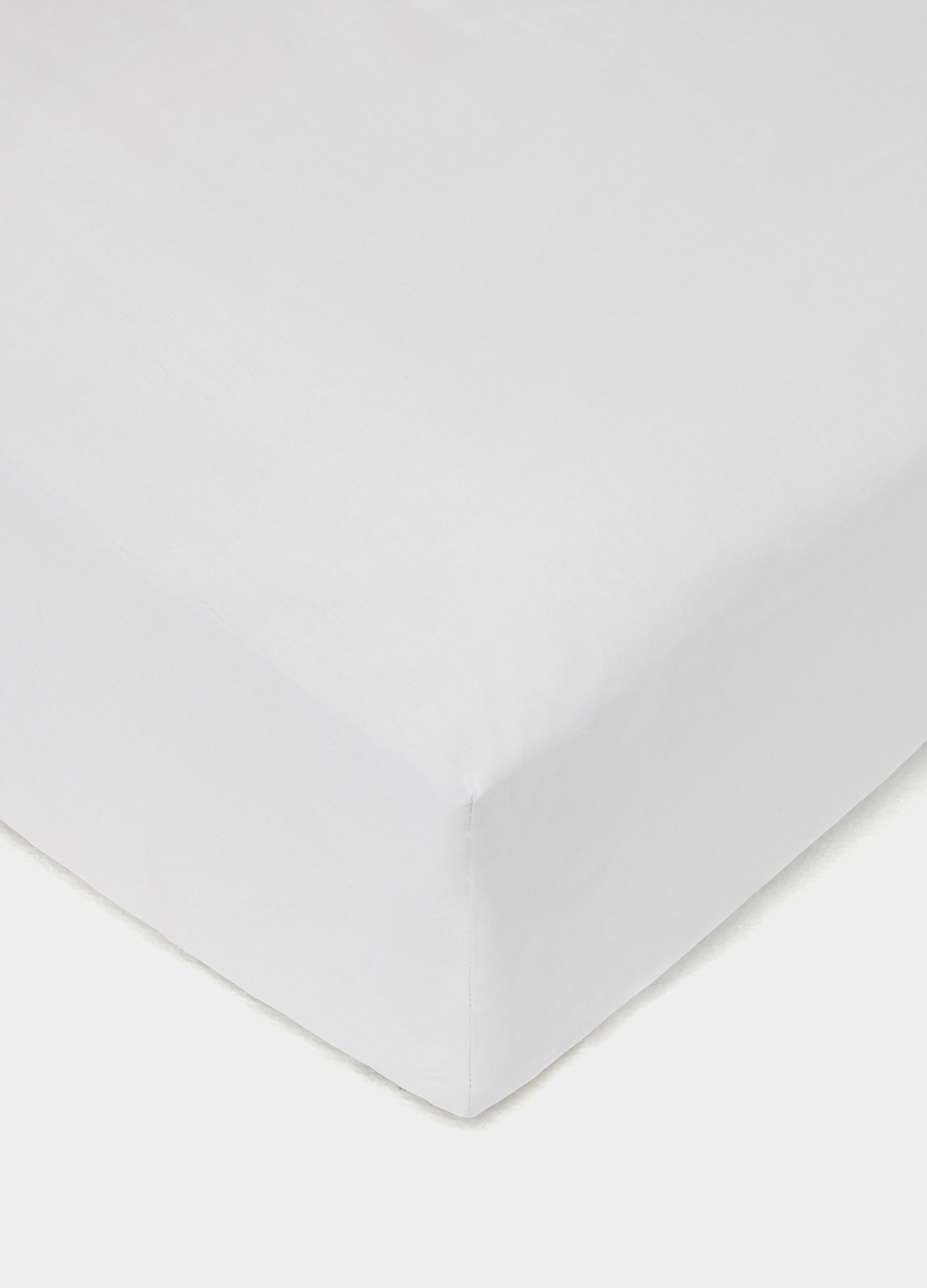 Single bed fitted sheet in 100% cotton Made in Italy_0