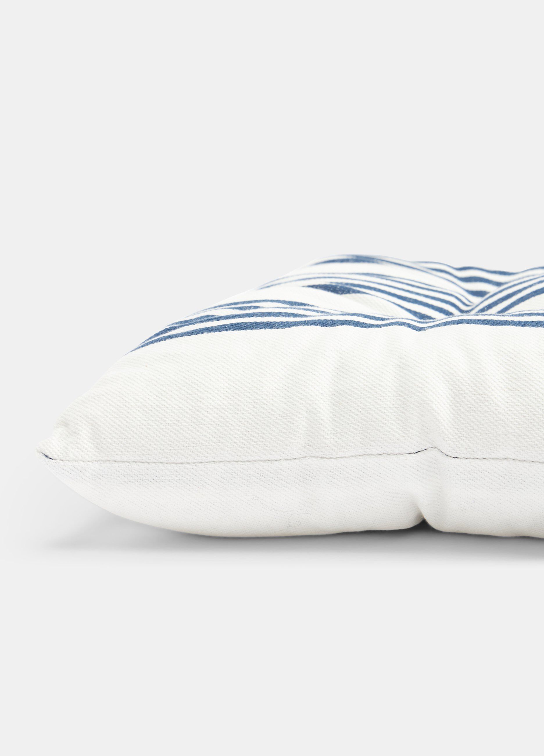 Cuscino coprisedia a righe in cotone_1