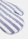 Striped oven mitt in 100% cotton_1