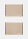 Set tovagliette in cotone con frange_0