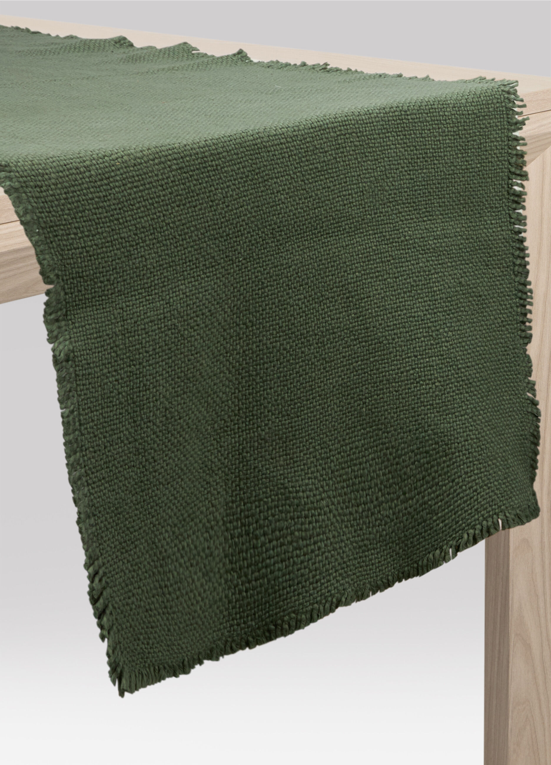 Runner in cotone sfrangiato