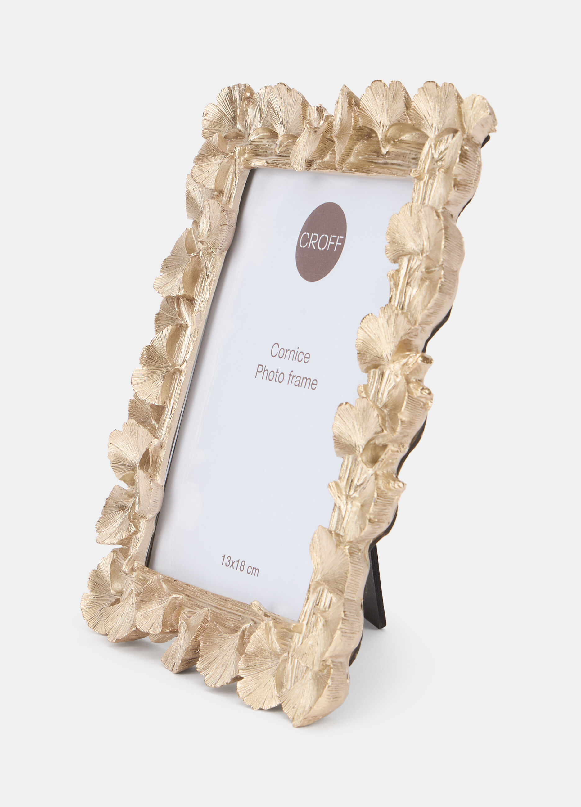 Cornice dorata con foglie di ginkgo_0