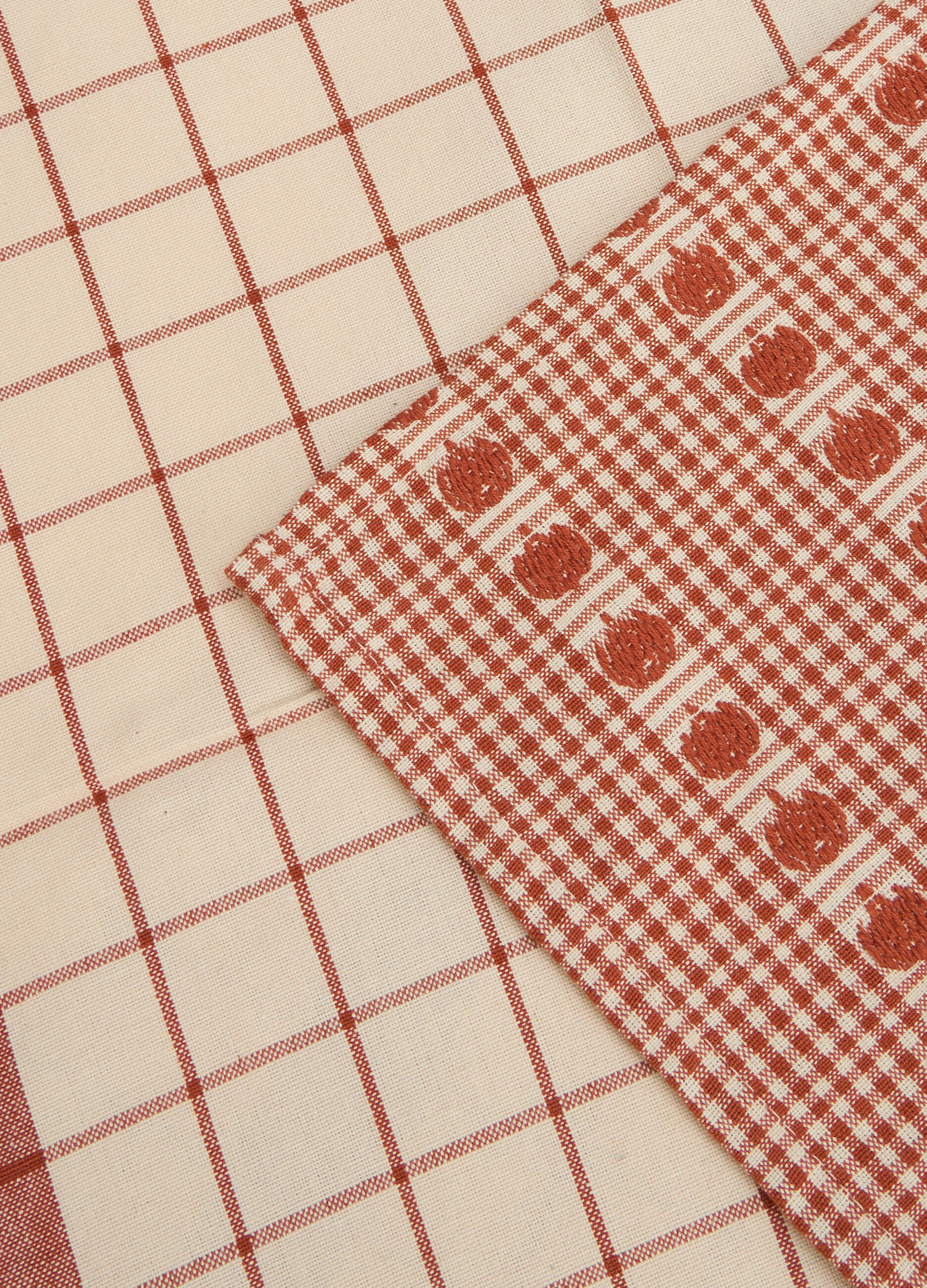 2 pack strofinacci in cotone zucche