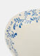 Teglia da portata con cornice floreale blu_1