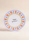 Piatto da pizza in ceramica con orlo decorato_0