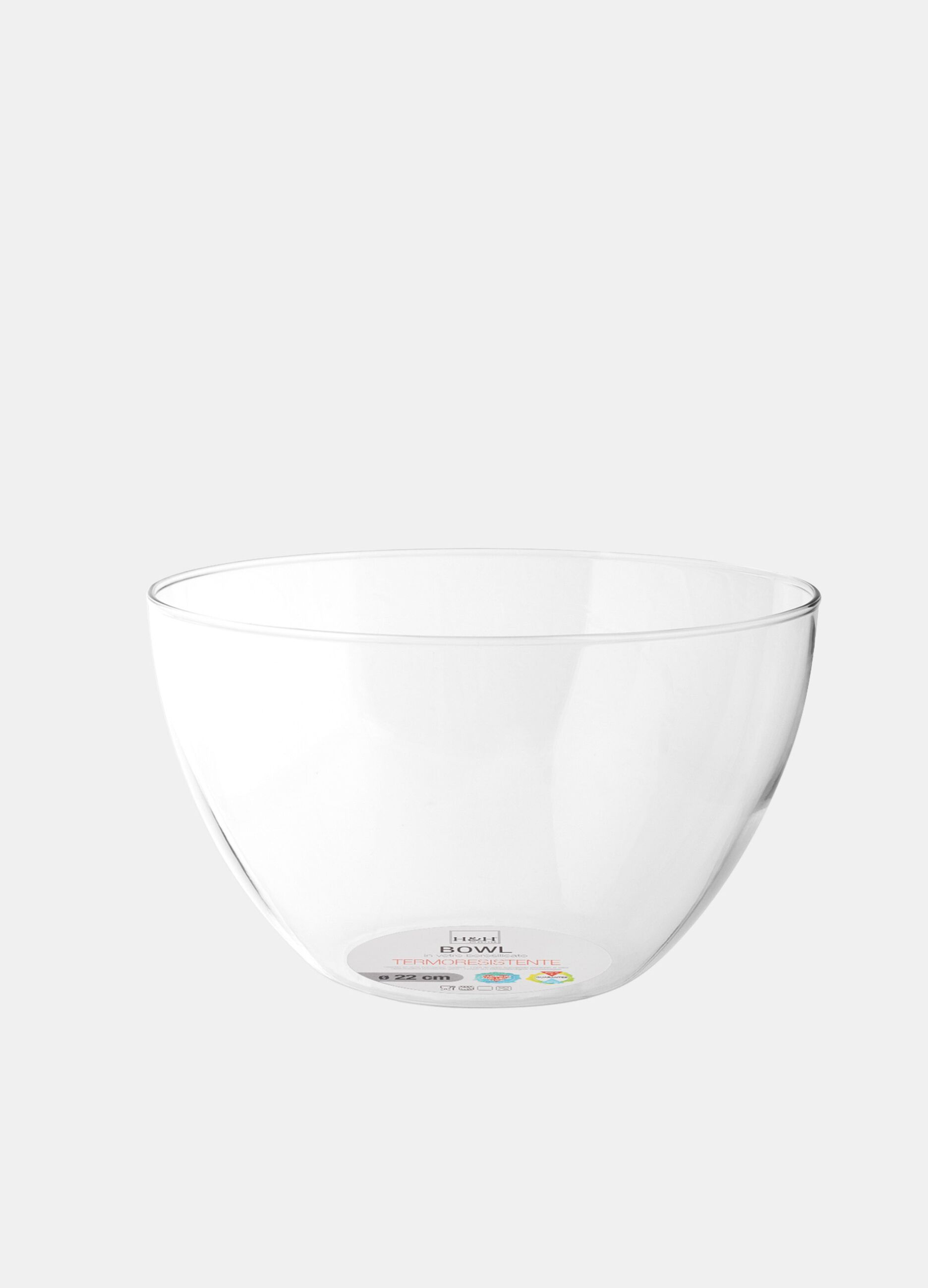 Coppa in vetro borosilicato