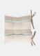 Cuscino coprisedia in cotone a righe_0