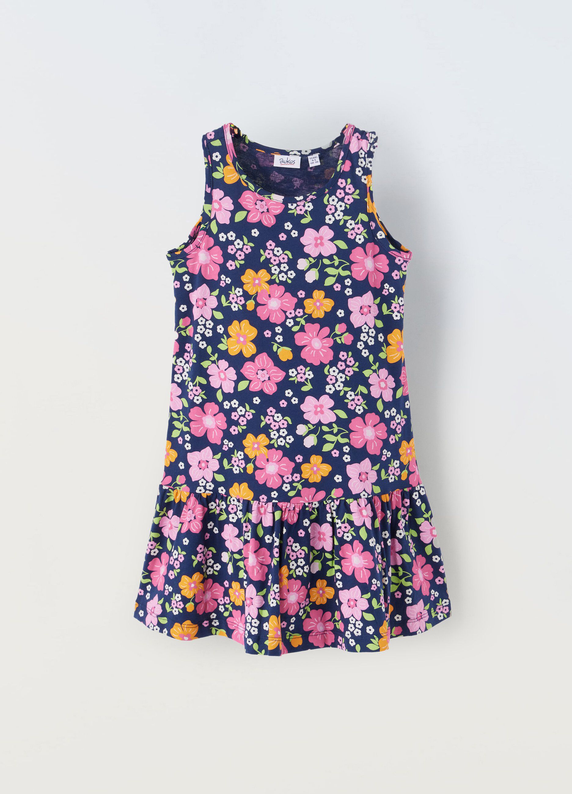 Vestito in puro cotone con stampa bambina